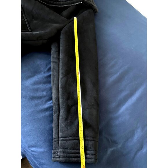 Club Room Mens XXL Black Faux Shearling-Lined Jacket With Full Zipper & Button P - Picture 5 of 7